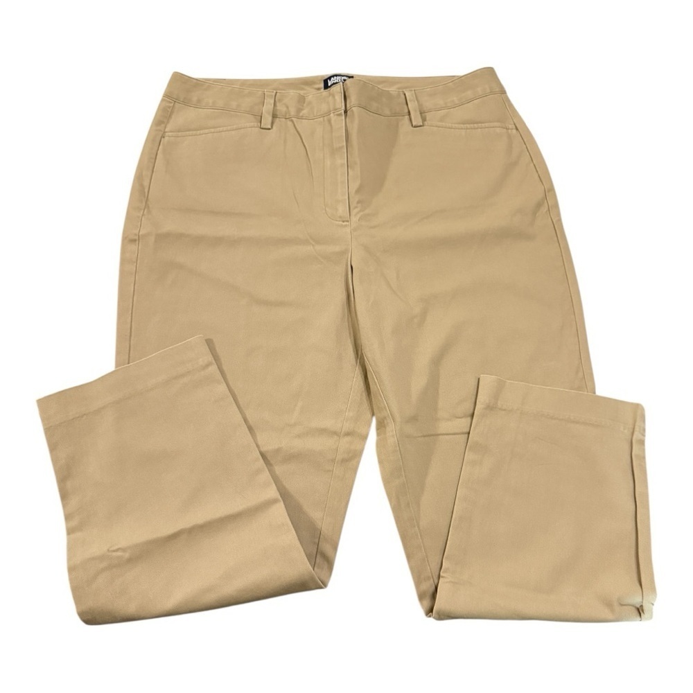 Lands’ End Women’s Chino Crop Pants 20W Desert Tan
